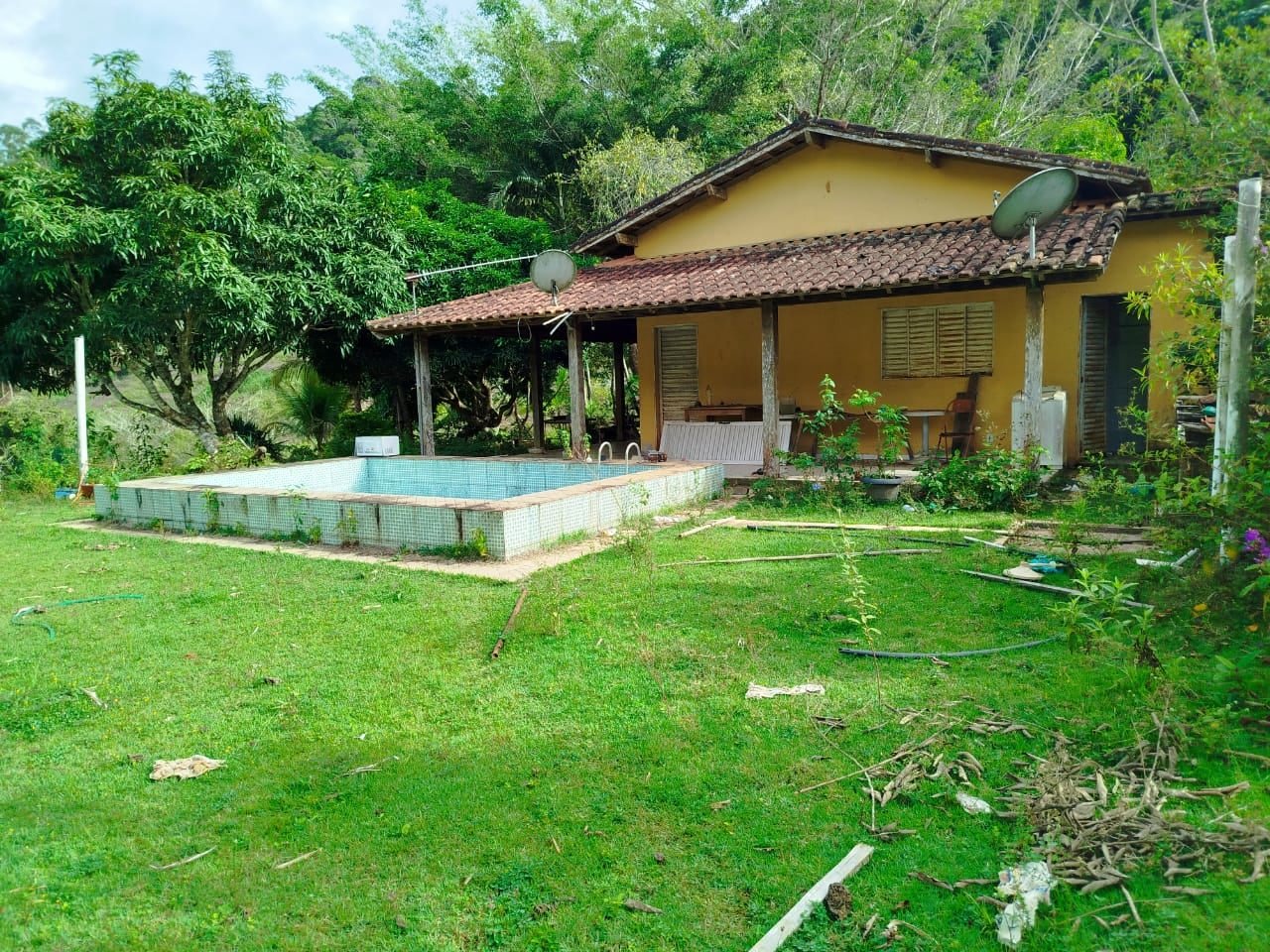 Miniatura: Lagoa cercada por vegetação no interior da propriedade